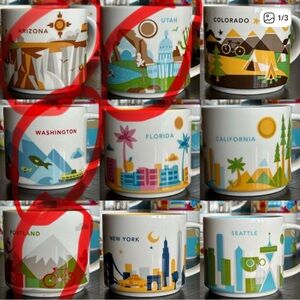 Set of 4 - AZ Utah Washington & Portland